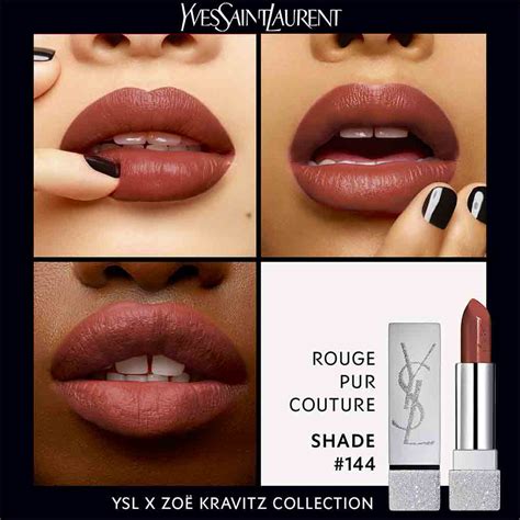 YSL x Zoe Kravitz Rouge Pur Couture Lipstick Swatches